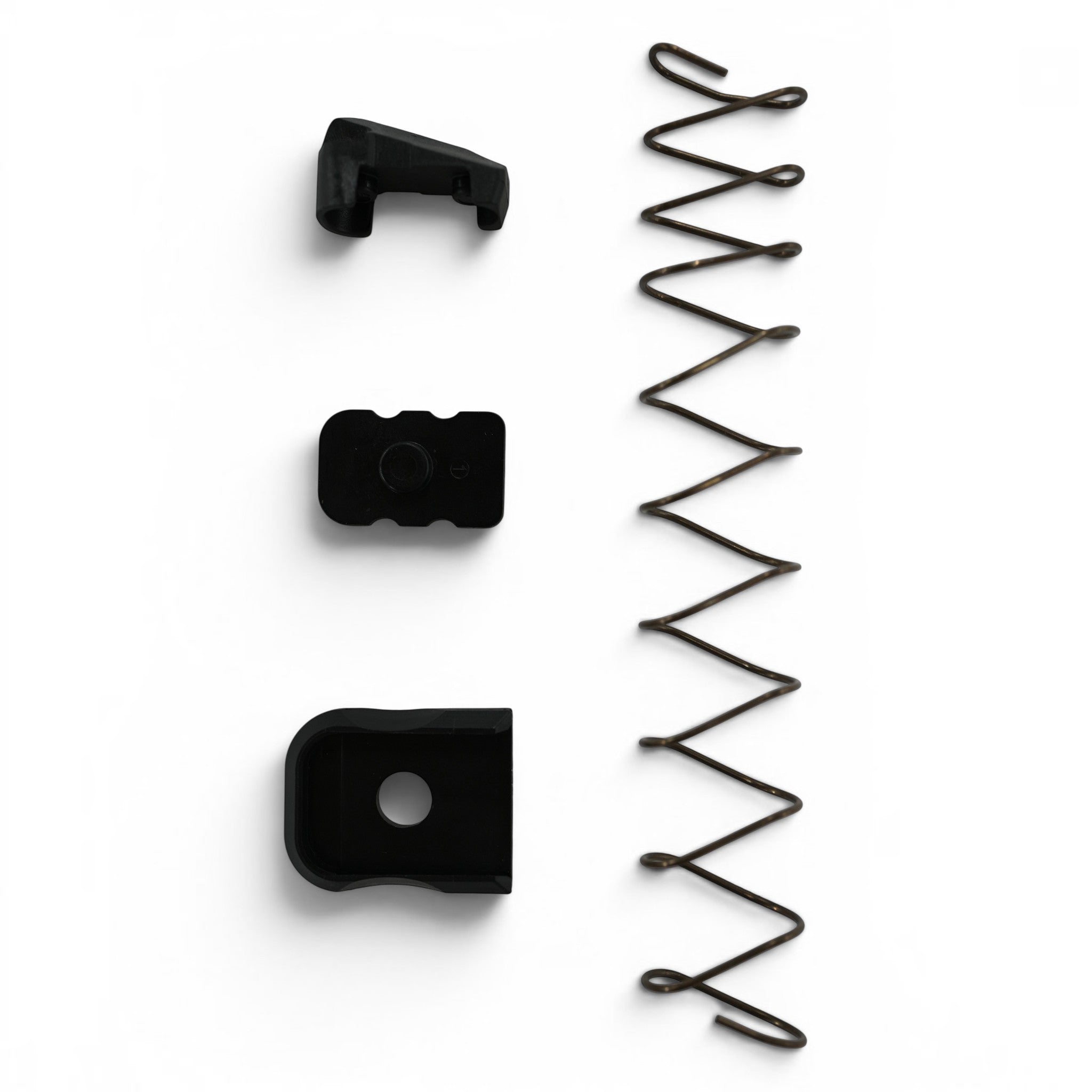 Check-Mate Magazines double stack 1911 rebuild kit with various firearm parts laid out on a white background.