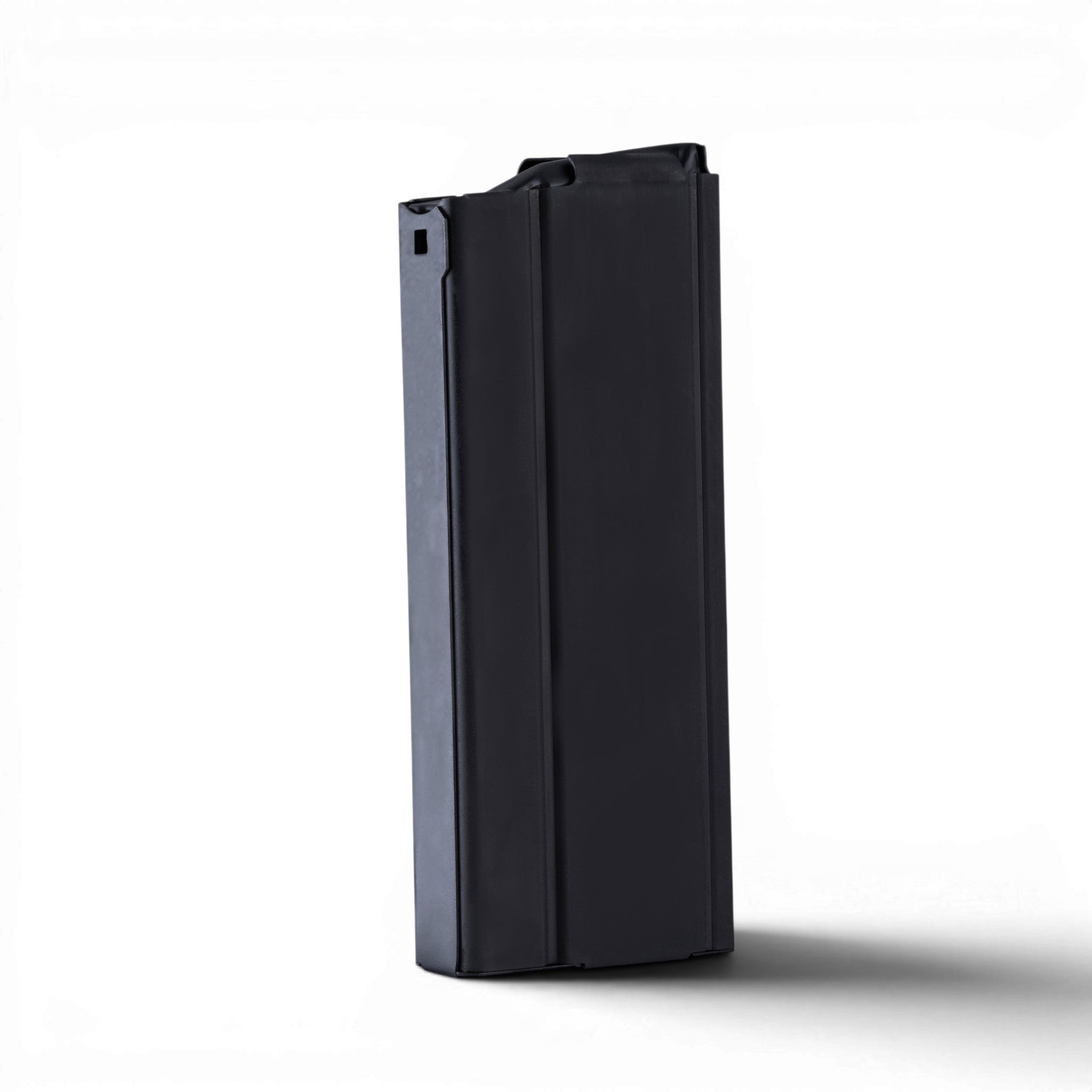 Check-Mate M1A/M14 5-round parkerized magazine showing durable finish and compact design for reliable firearm feeding.