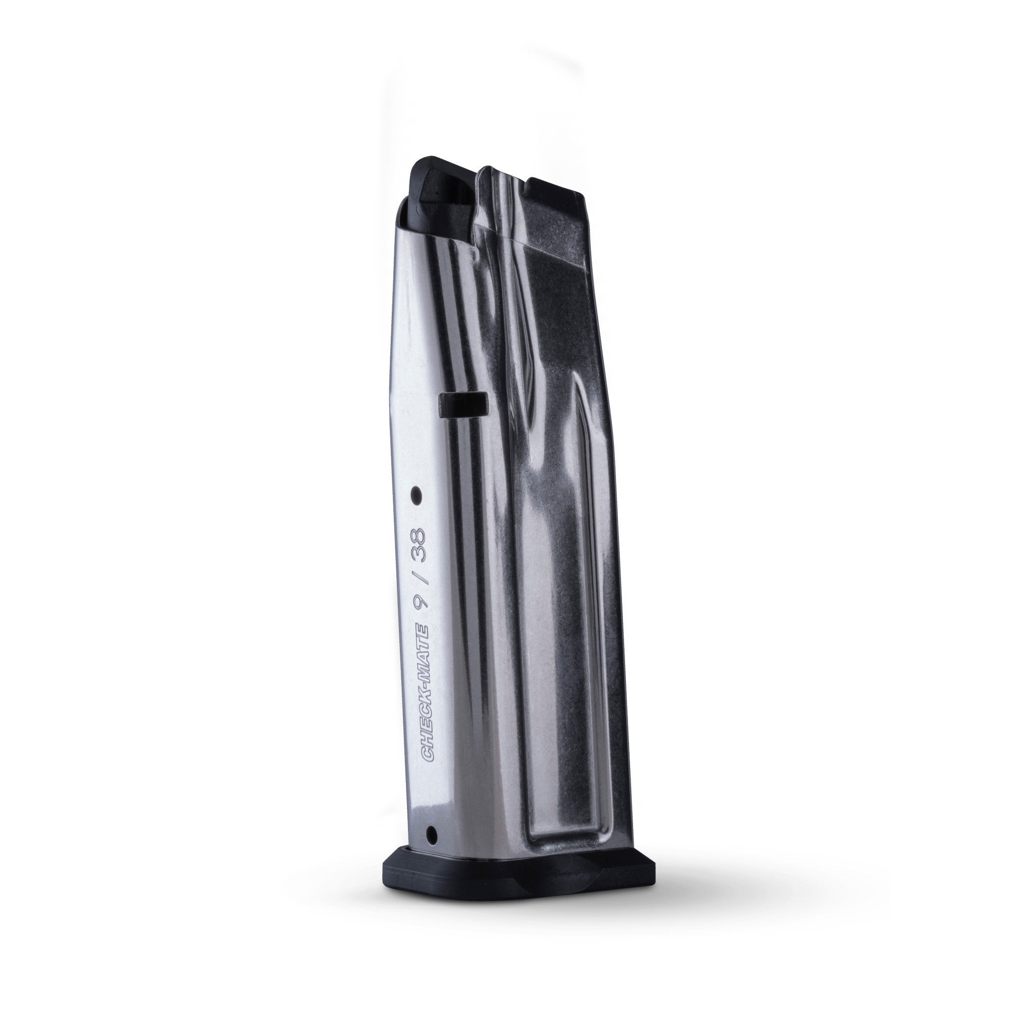 Check-Mate Mags 10-round 9mm double-stack magazine for 1911 pistols, featuring durable construction and reliable feeding.