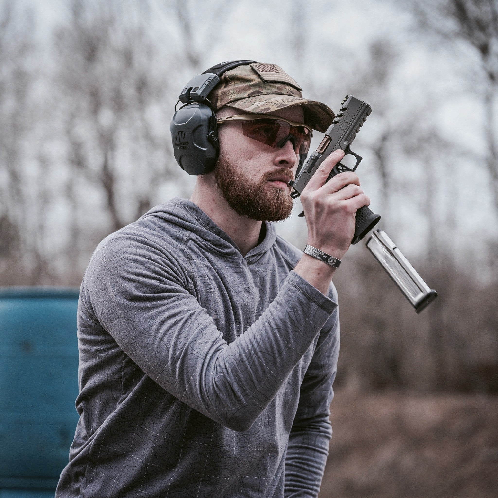 Check-Mate Mags 15-round 10mm 1911 double stack magazine with metal body and polymer base.