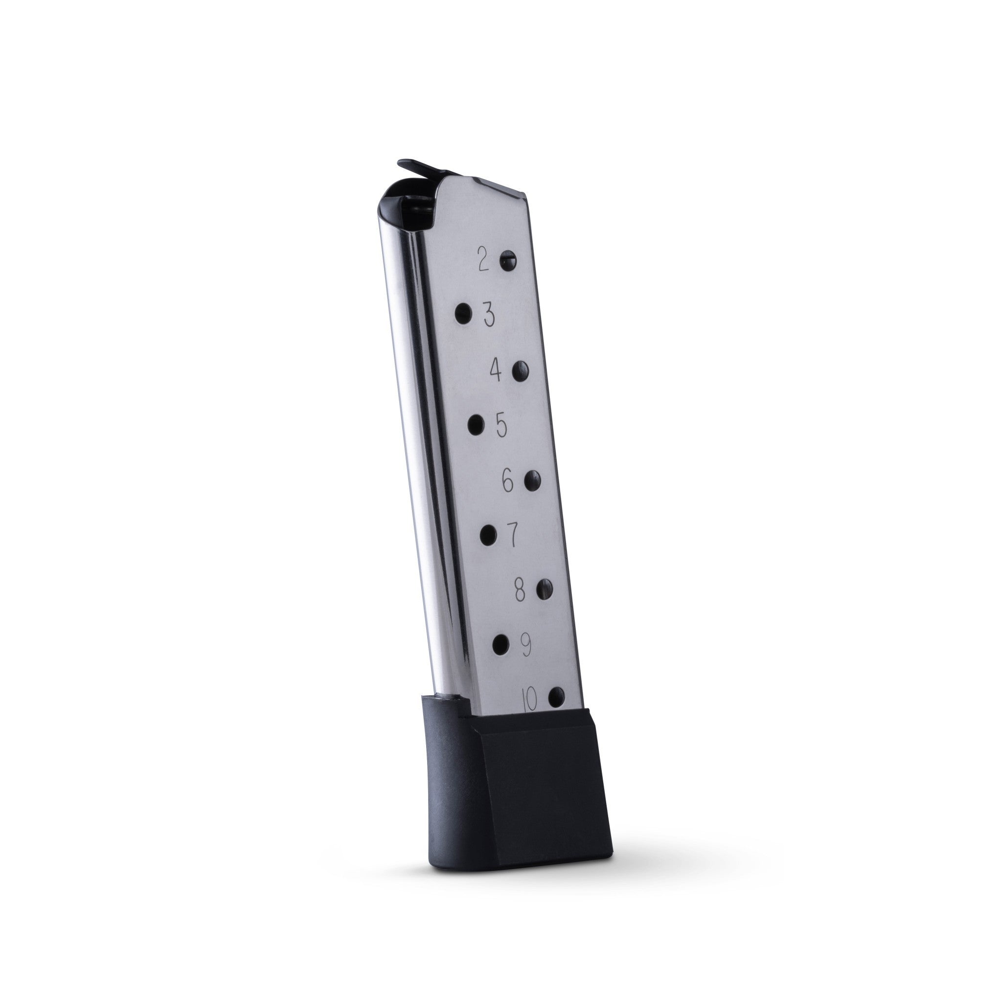 Check-Mate Mags 6-round black magazine for 1911 .45 ACP pistol, compact and durable for reliable firearm performance.