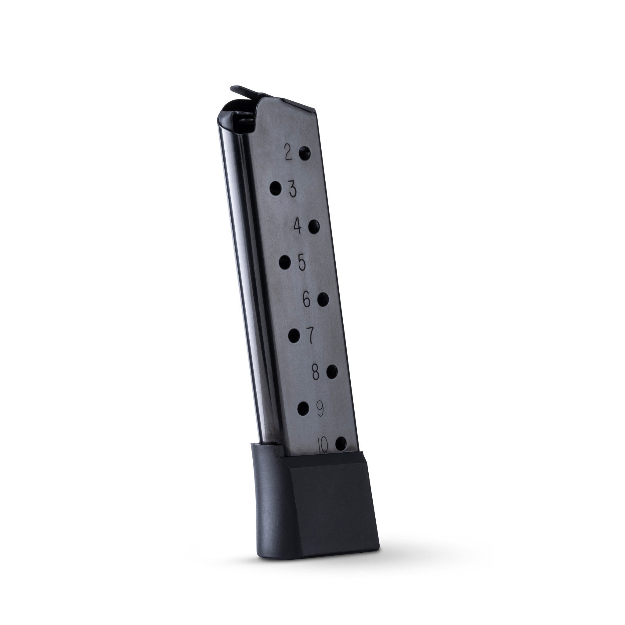 Check-Mate Mags 1911 .45 ACP sub-compact 6-round black magazine for reliable handgun ammunition feeding.