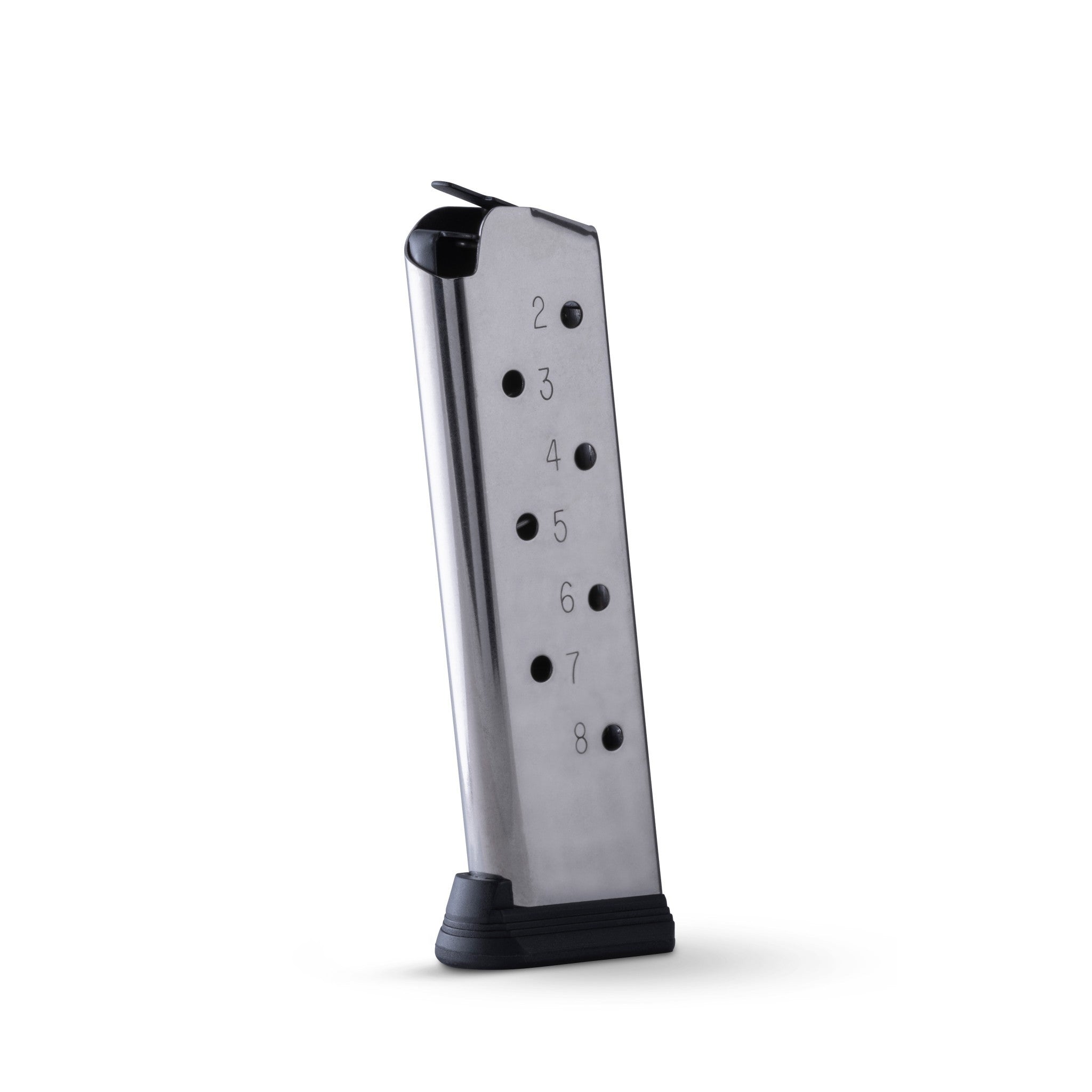 Black Check-Mate Mags 1911 .45 ACP sub-compact 6-round magazine, designed for reliable firearm performance